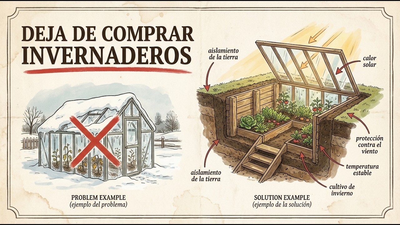 Construí un hoyo “Sun-Trap” por $30 — cultiva frutas tropicales en un clima frío