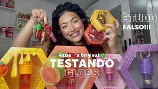 Testando os gloss falsificado da Franciny Ehlke, será que vale a pena comprar na loja de 10?! 🛍️✨