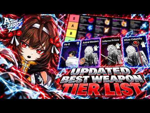 The Best FULLY UPDATED Anime Zero Weapons Tier List