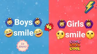 Boys Smile Vs Girls Smile Boys Crying Vs Girls Crying