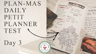PlanMas Day 3: Daily Pettit Planner Test