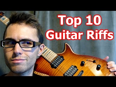 Top 10 Greatest Guitar Riffs... Played Backwards!