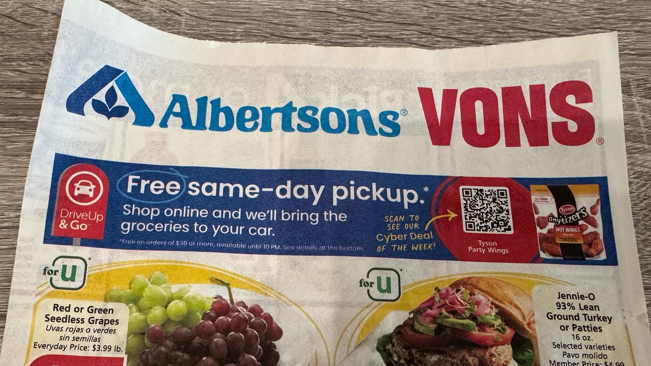 Albertsons/Vons/Safeway Ad Scan | 1/29 - 2/4 | Jan 29 2025 - YouTube