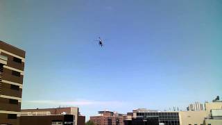 HUMC's AirMed1 landing at Helipad 2 at Hackensack UMC