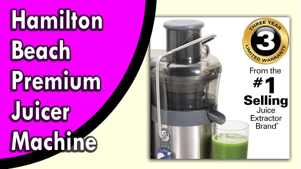 Hamilton Beach Premium Juicer Machine - Big Mouth 3" Feed Chute, Centrifugal, Easy Clean