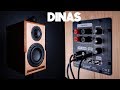 DIY Speaker With Subwoofer Hits Down to 35 Hz! - DINAS - Active Bookshelf Speakers Collab w/ 123Toid