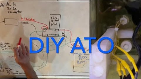 DIY AUTO TOP OFF / ATO updated my previous ATO making pump last longer w/ supplies & wiring diagrams
