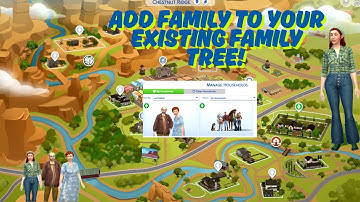 How to create & add family to your existing sims family tree - (Long version for big families)