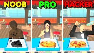 Pizzaiolo! - NOOB vs PRO vs HACKER  ¿Which one are you? | Gameplay #1 (Android & iOS Game) screenshot 4