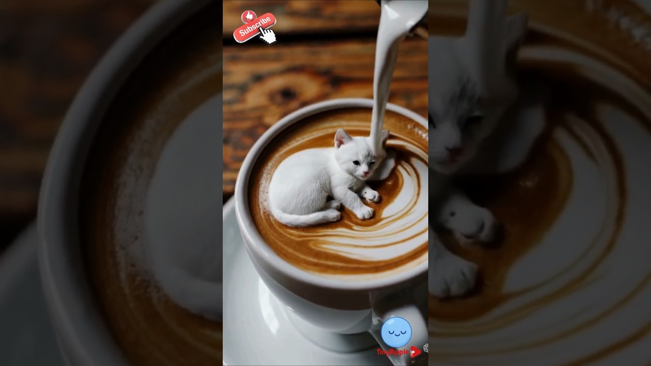 When Your Coffee Decides to Purr ☕🐱