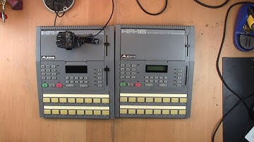 Fixing 2 broken ALESIS HR-16s (in depth): batteries, screens, faders, restoring factory patterns