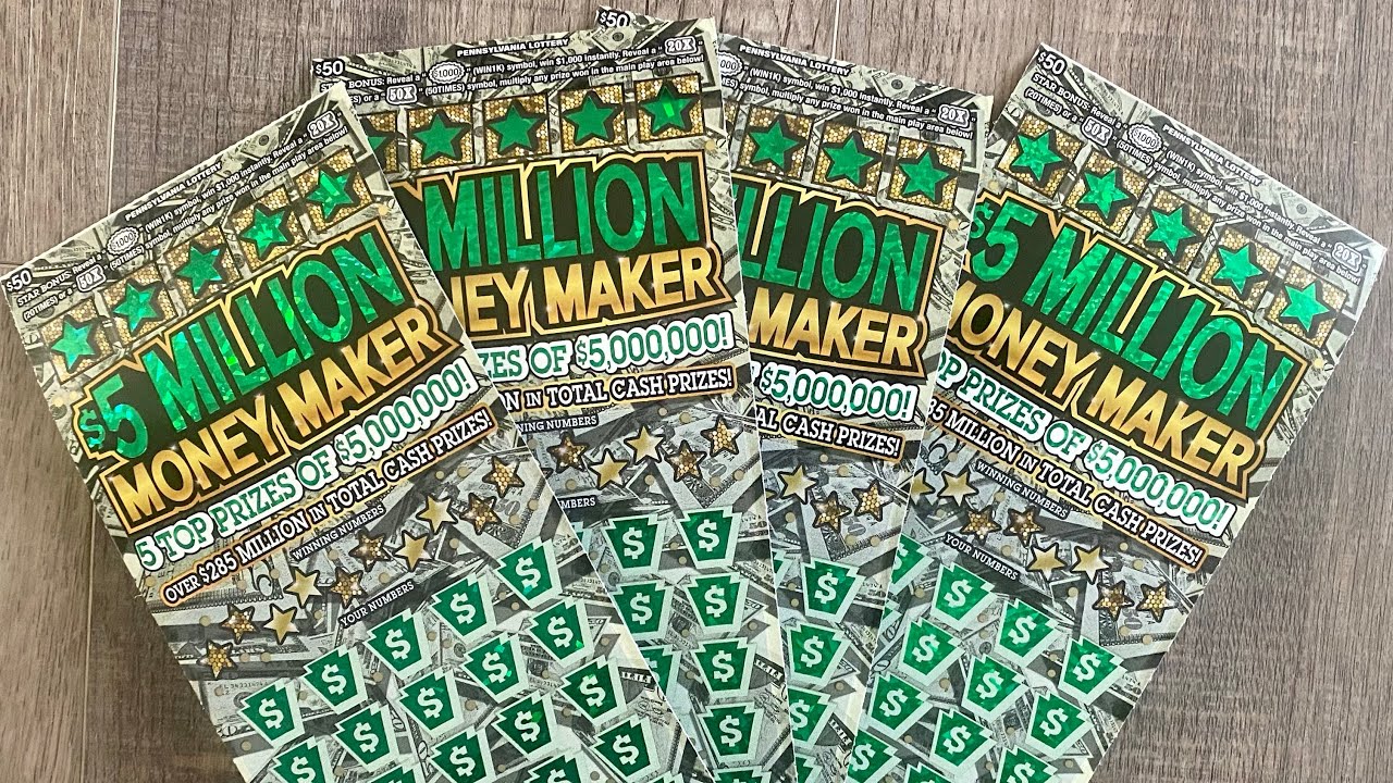 $50- 5 Million Money Maker scratch off tickets from the Pennsylvania ...
