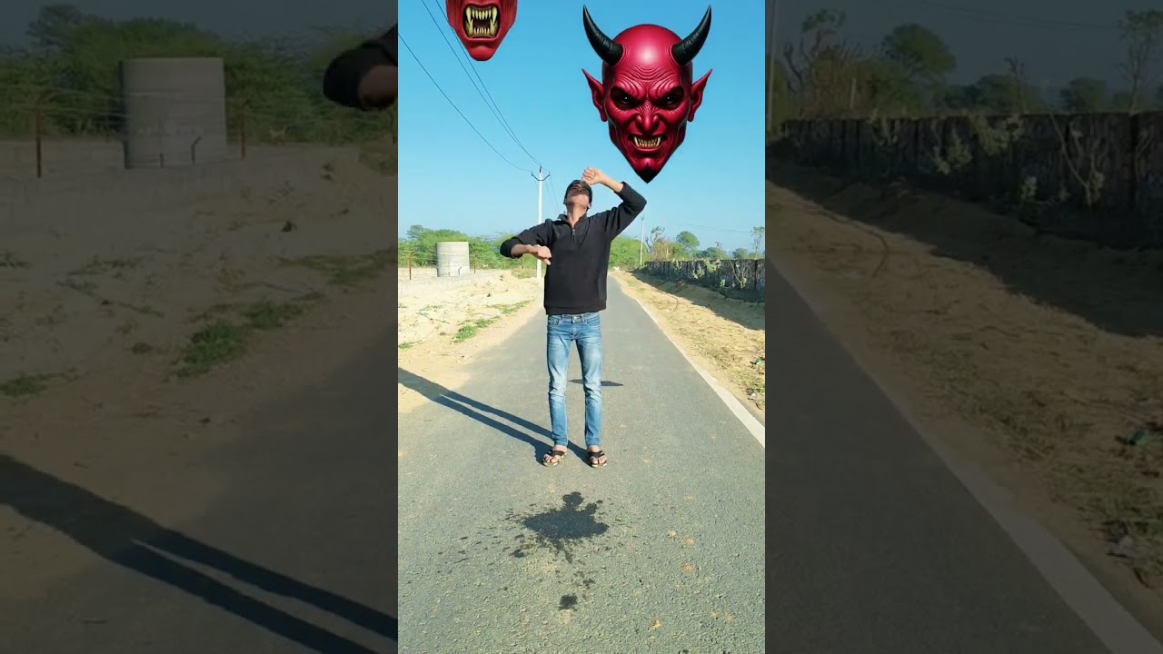 mask heating food eating VFX video 