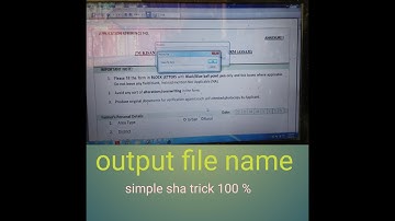 output file name