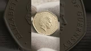 Cinderella 50p coin Guernsey, 2019 ￼