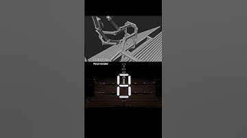 Mechanical seven segment display (alternate angle) #b3d