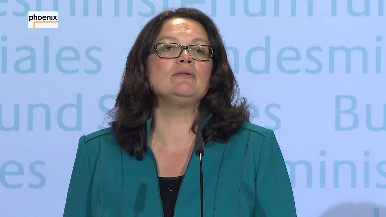 Arbeitsmarktzahlen: Andrea Nahles zu den Zahlen Juli am 30.07.15 - YouTube