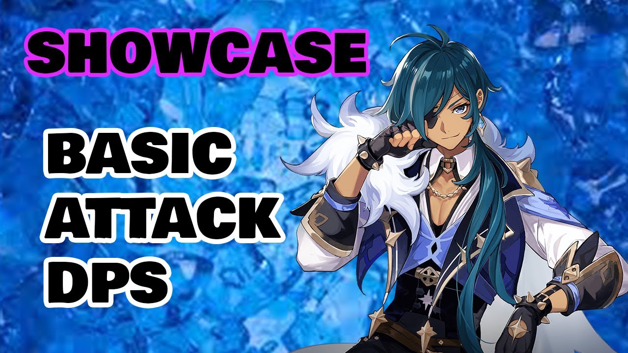 (AR 40) Kaeya Showcase LVL 60 - Basic Attack DPS - Genshin Impact