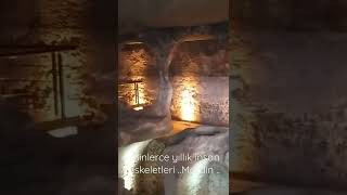 Mardinde Tarihi Cezaevi.binlerce Yıllık Insan Iskeletleri Gunyuzune Çıkmış .