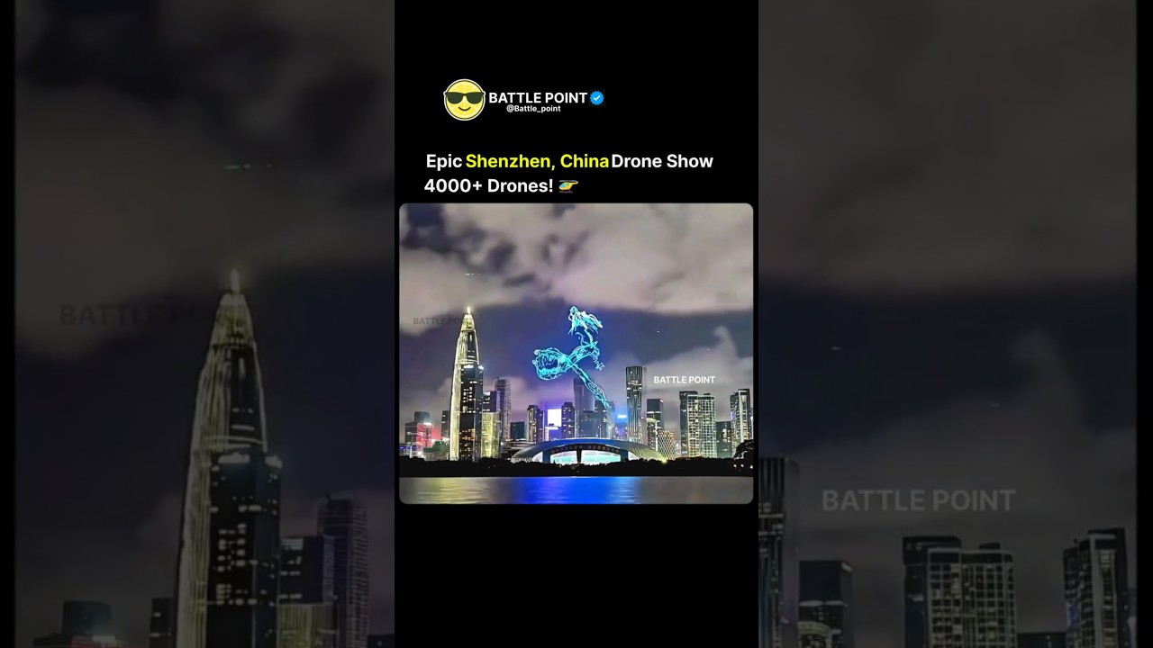 Drone Show With Over 4000 Drones in Shenzhen, China 🌟🚁