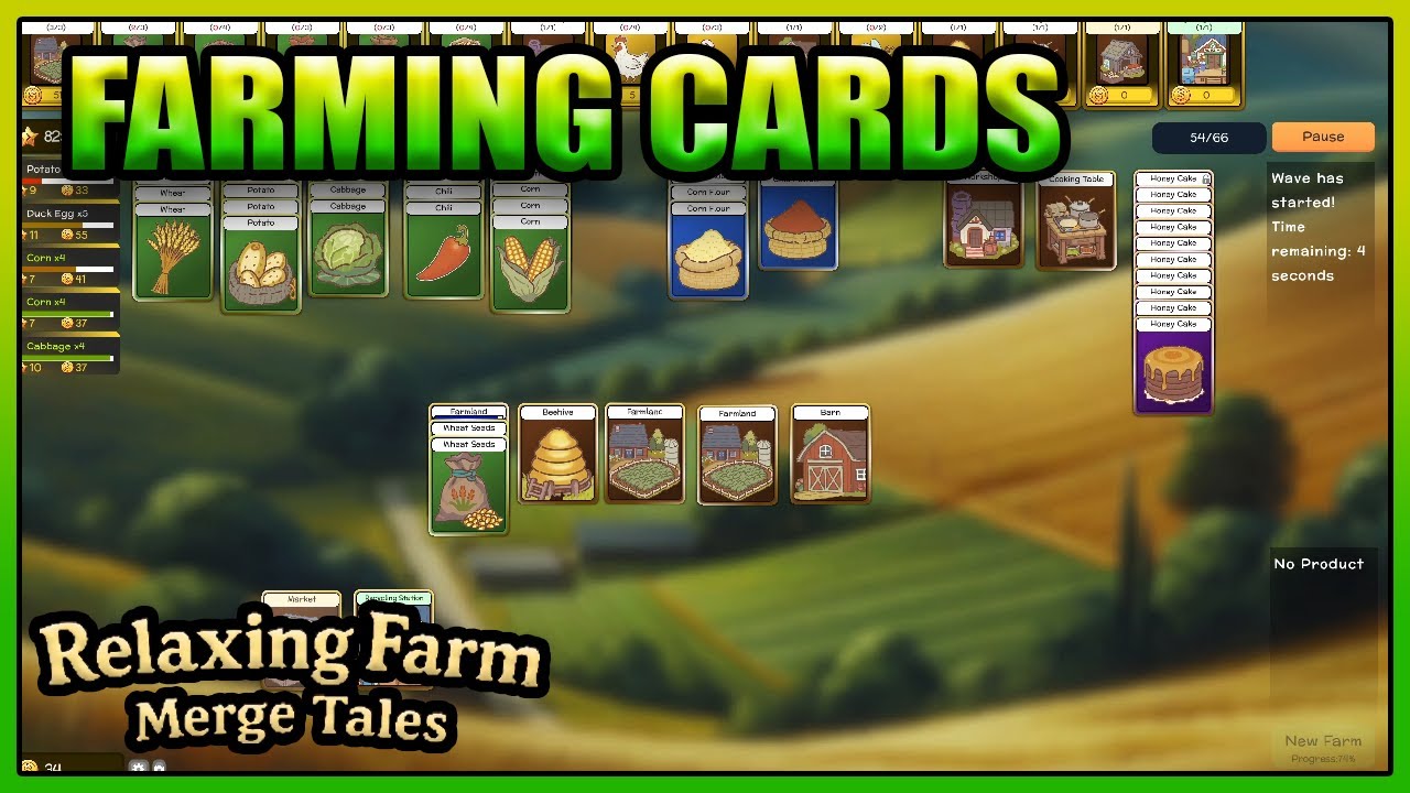 Building the Greatest Card Farm - Relaxing Farm Merge Tales - First Look