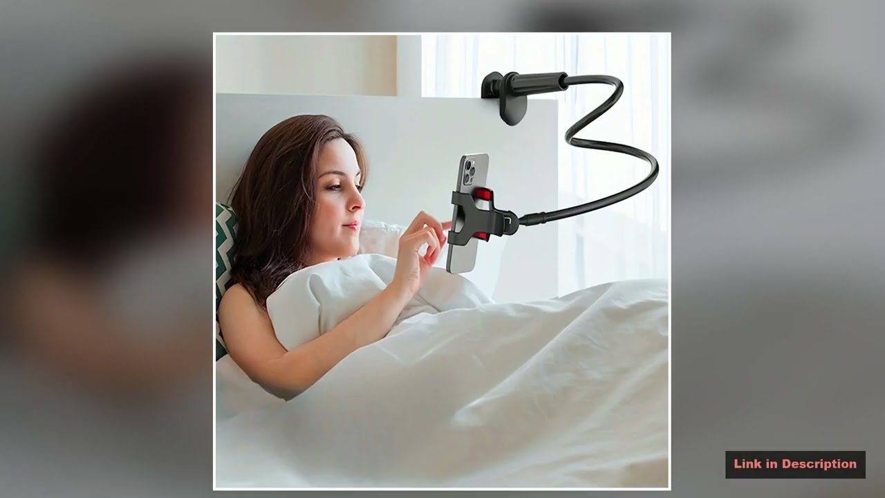 Lazy Bedside DesktopMobile Phone Clamp Bracket Flexible Long Arm Gooseneck Lazy Person Bracket
