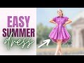 MAKING A HUGE RUFFLED SUMMER DRESS! - THISISKACHI DIY
