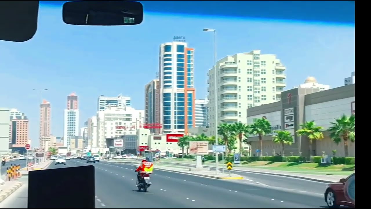 Juffair Bahrain amazing evening view Road trip Vlog