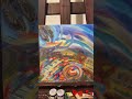 Carousel Whirl – Paris Christmas Ride  Dizzy Lights  oil artwork 30×30cm Colorful Noël market art
