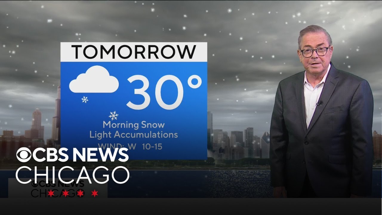 Snow showers Friday in Chicago - YouTube