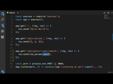 Node.js #43 - Route Parameters [By Mosh Hamedani]