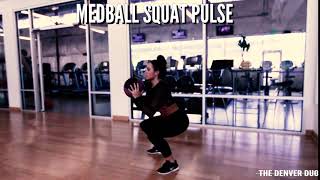 D MED BALL SQUAT PULSE