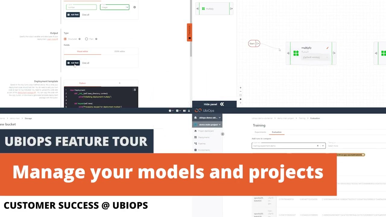Manage your models and projects with UbiOps