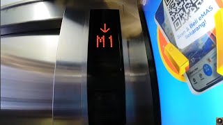 Download lagu Tour of Tall Mitsubishi and Generic Scenic Elevator/ Lift in the Sky at Menara 165, Jakarta