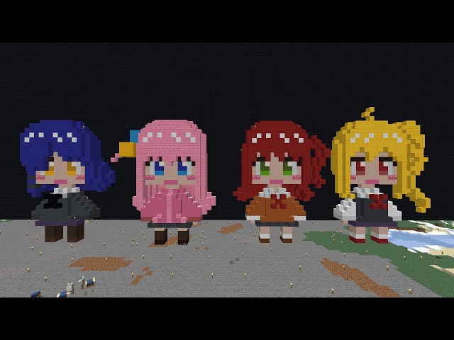 BOCCHI THE ROCK! make in Minecraft (ぼっち・ざ・ろっく! - YouTube