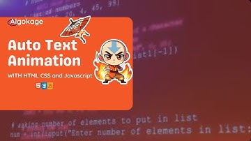 Auto Text Effect Using HTML, CSS & JavaScript | Typewriter Animation Tutorial