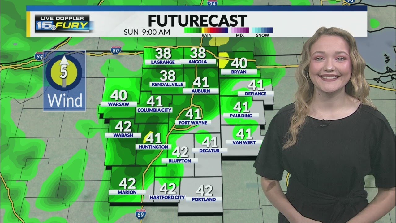 Rain moves in early this morning - YouTube