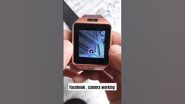 Camera and Facebook working in dz09 smartwatch @techzilla1290
