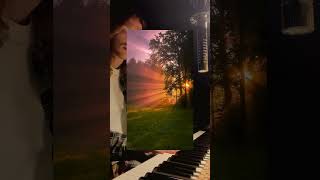 "write a track for a perfect dawn in the forest"