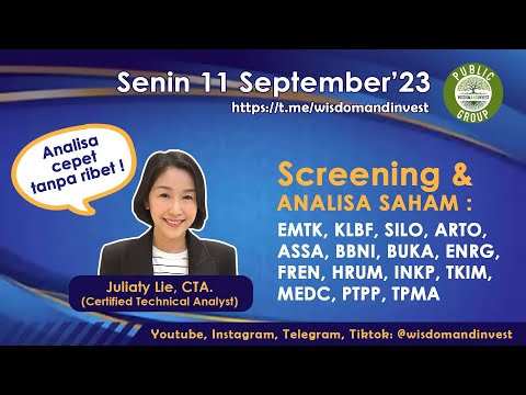 screening & analisa saham EMTK KLBF SILO ARTO ASSA BBNI BUKA ENRG FREN HRUM INKP TKIM MEDC PTPP TPMA