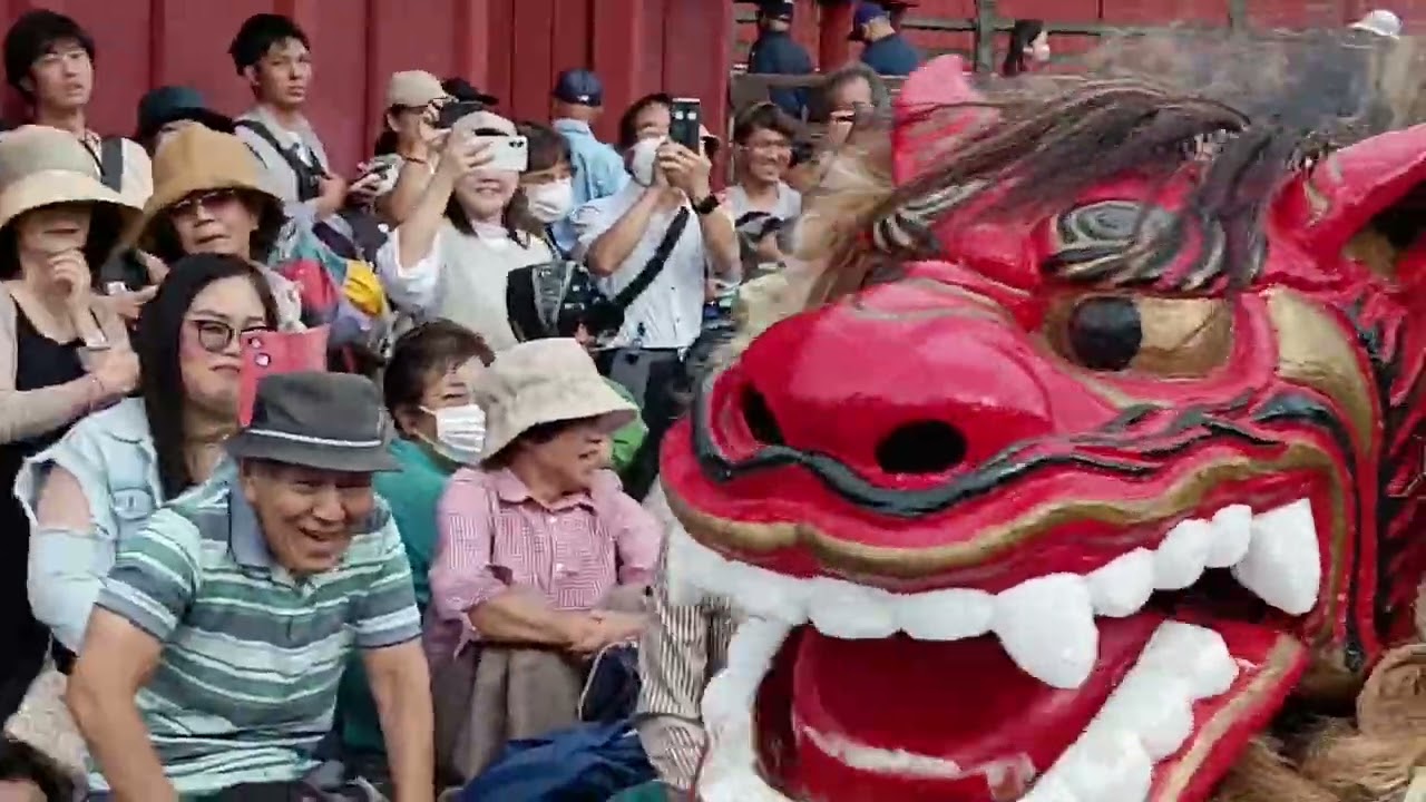 (３４８)首里城復興祭・無病息災祈願(大獅子)by創作芸団レキオス