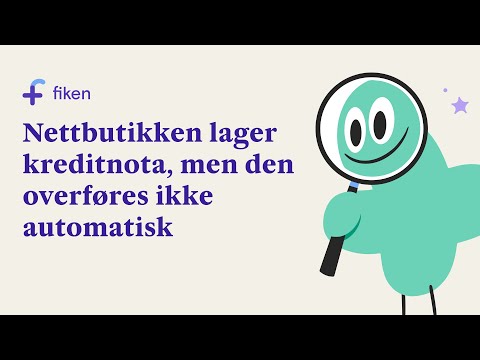 Refundering: Nettbutikken lager kreditnota, men den overføres ikke automatisk