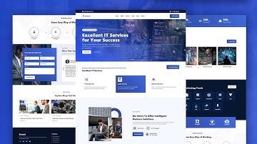 How to Create IT Solution & Business Responsive HTML Template | Responsive Website Template