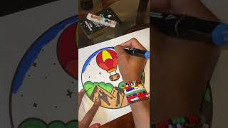 ASMR Fun Coloring Page!!😍 Color With Me!✨CoCoWyo Stress Relief Coloring Book✨Landscape #asmr #fy