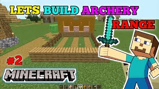 HOW TO BUILD A BASIC ARCHERY RANGE IN MINECRAFT #minecraft