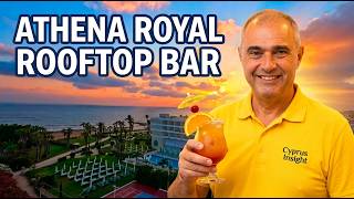 SUNDOWNERS In St Andrew's Rooftop Bar at Athena Royal Beach Hotel!!