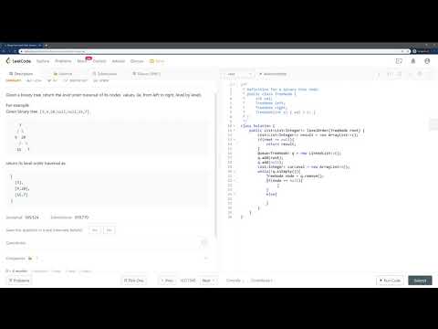 LeetCode 102: Binary Tree Level Order Traversal