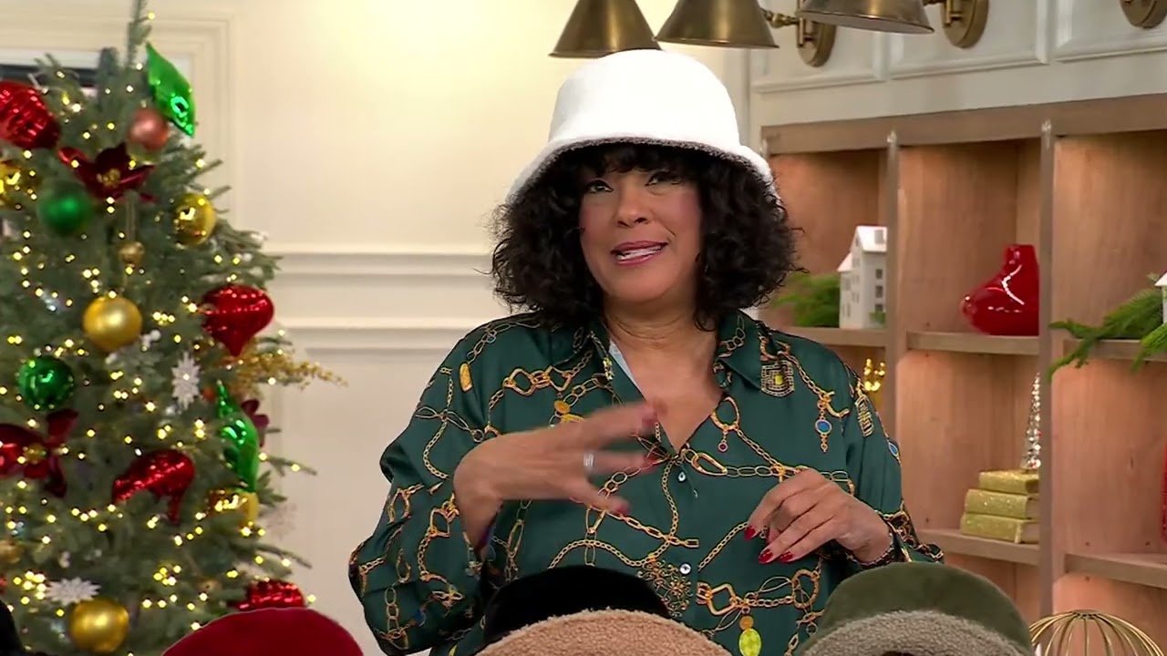 Sprigs Reversible Faux Fur and Boucle Bucket Hat on QVC