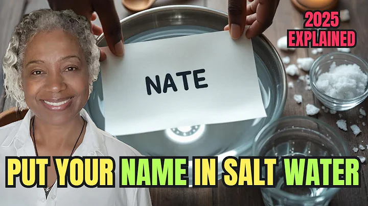 Put Your NAME in SALT WATER Tonight (Explained 2025)