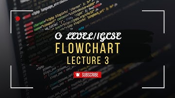 Flowchart | Lecture 3 | O level/IGCSE Computer Science | 2210/0478 | CS BY HMZ